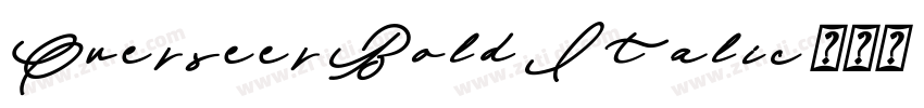 Overseer Bold Italic字体转换